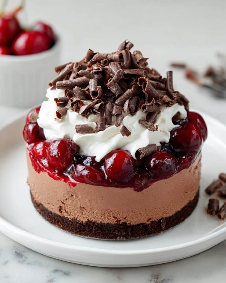 No Bake Black Forest Cheesecake Recipe
