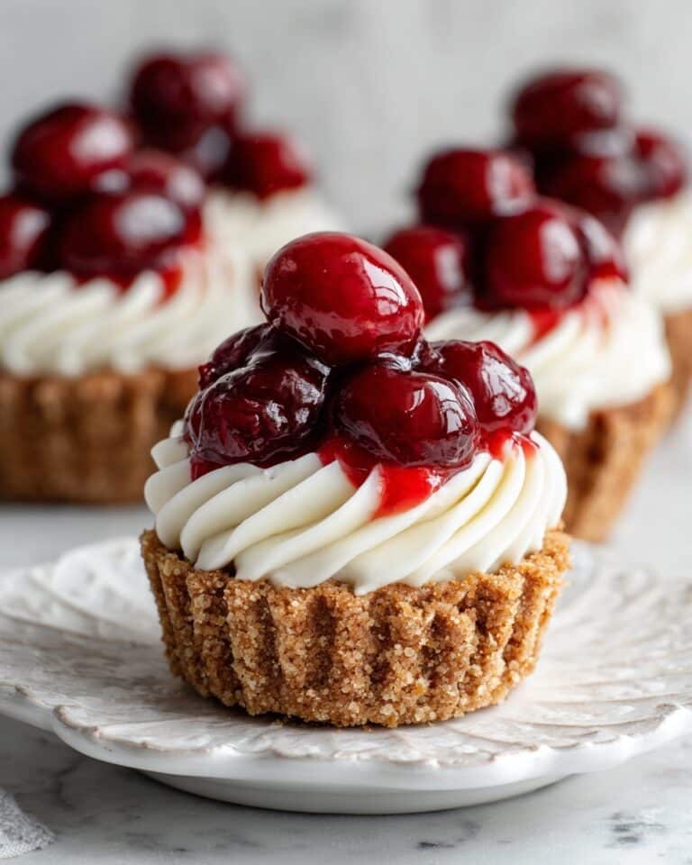 Mini Cherry Cheesecake Cookie Cups Recipe
