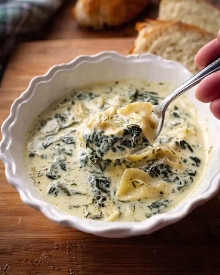 Creamy Spinach Artichoke Soup Recipe