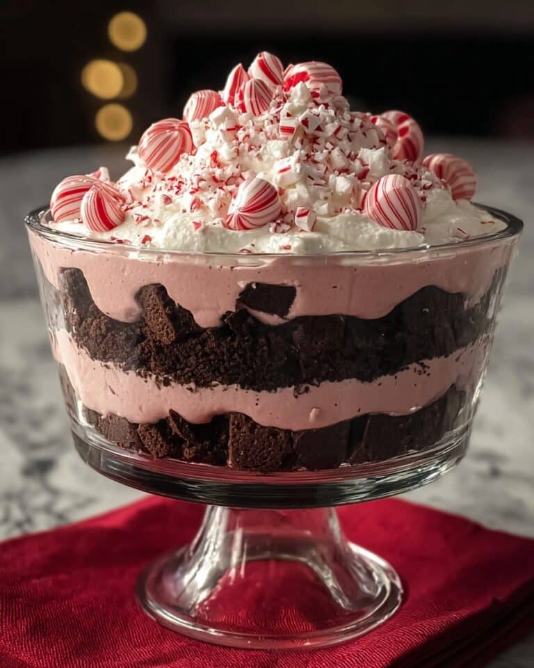 Peppermint Brownie Trifle Recipe