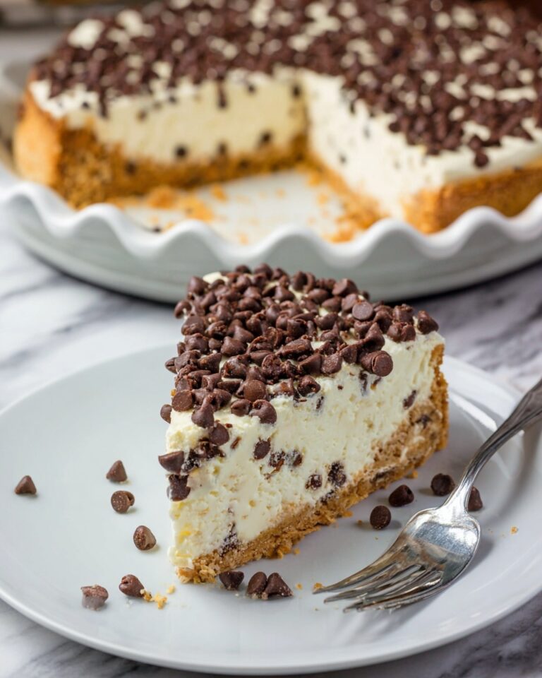 Chocolate Chip Cannoli Pie Recipe