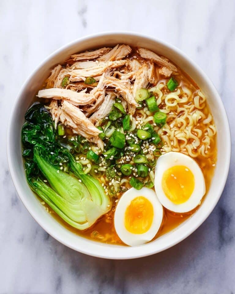 Instant Pot Ramen with Chicken, Bok Choy, and Flavored Egg Recipe