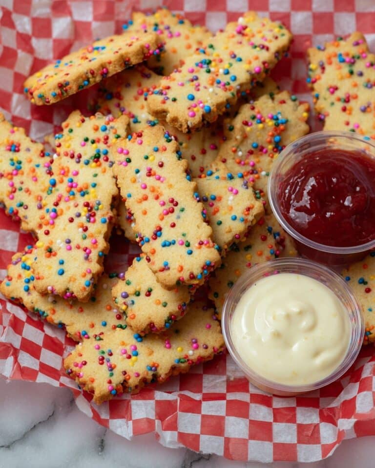 Cookie Fries with Frosting Dip Recipe