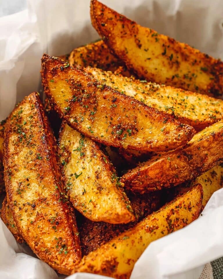 Seasoned Baked Potato Wedges Recipe