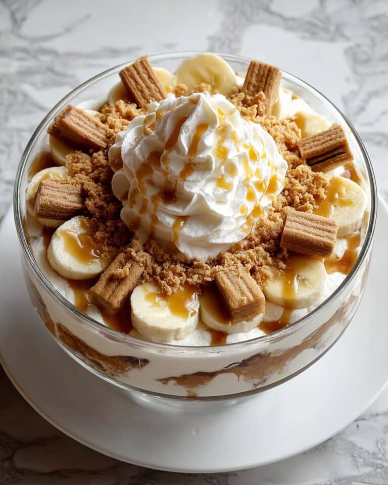 Biscoff Banana Pudding with Caramel Recipe