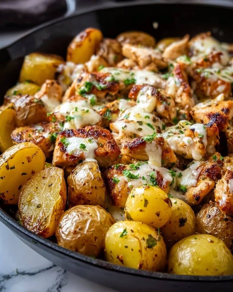 Garlic Parmesan Chicken and Potatoes Recipe