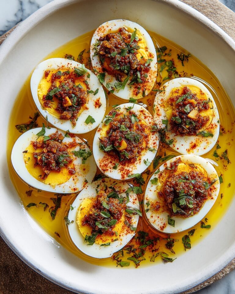 Cajun Boiled Eggs with Spicy Garlic Butter Sauce Recipe
