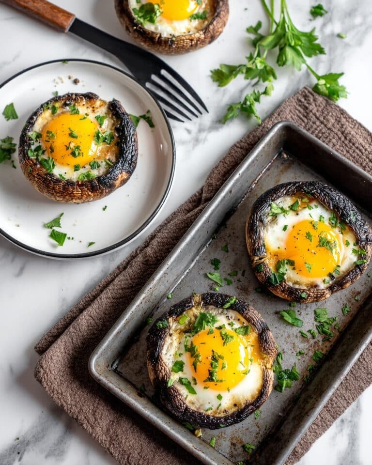 Mushroom Egg Cups with Prosciutto and Parsley Recipe