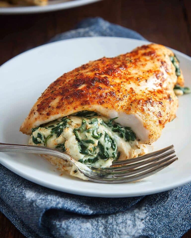 Spinach Stuffed Chicken Breasts Recipe