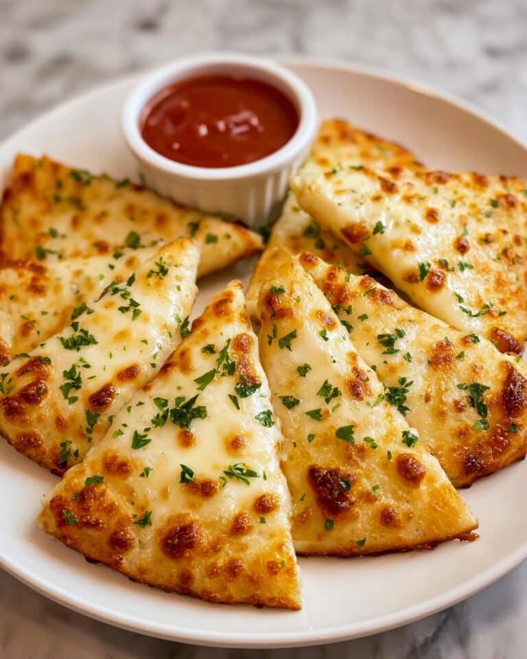 Air Fryer Cheesy Tortilla Garlic Bread Recipe