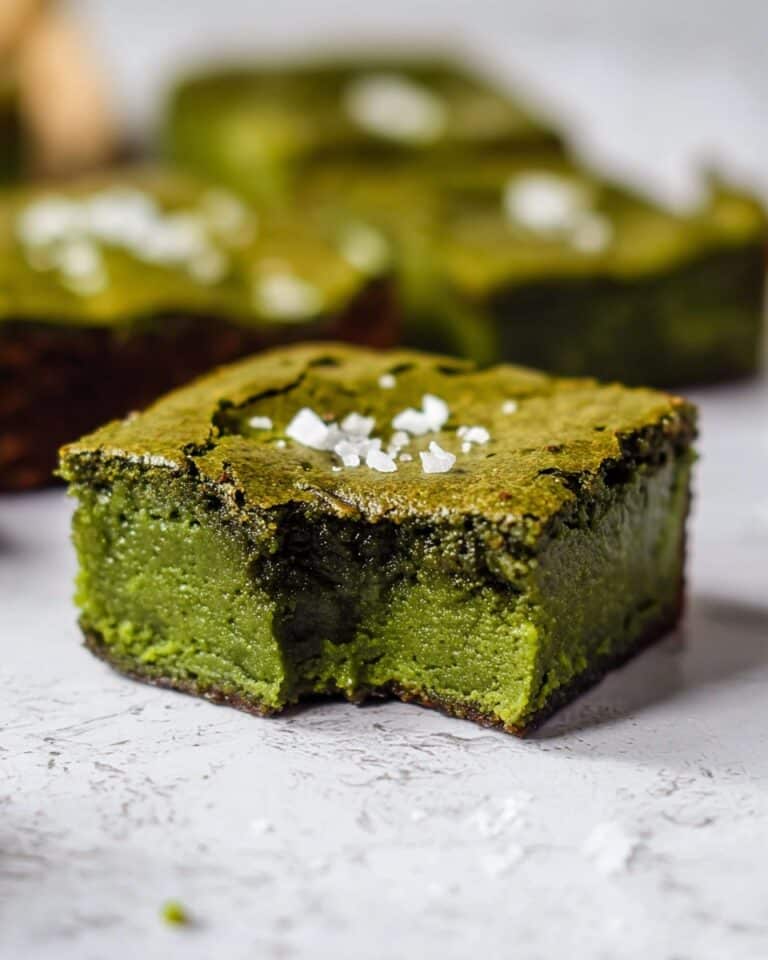 Brown Butter Matcha Brownies Recipe