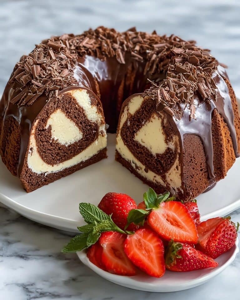 Chocolate Swirl Mousse Bundt Cake Recipe