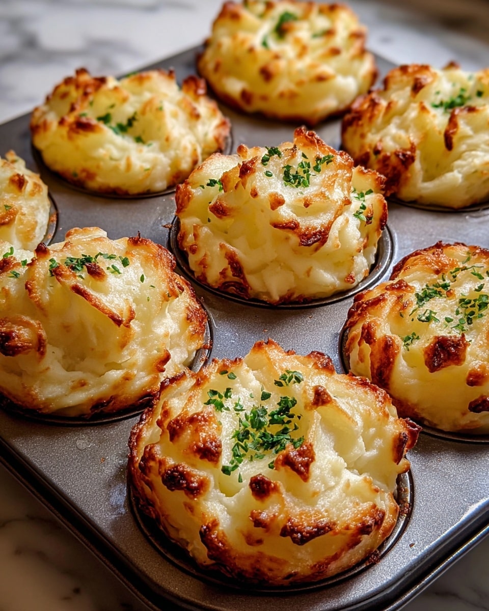 Two golden brown crispy cheese-filled bites are stacked on a white plate. Each bite has a rough textured crust with a crunchy look and a soft, creamy, slightly melted cheese inside that is pale yellow and white. Small green herb bits are sprinkled on top and around the bites. The background is a soft white marbled texture. Photo taken with an iphone --ar 4:5 --v 7