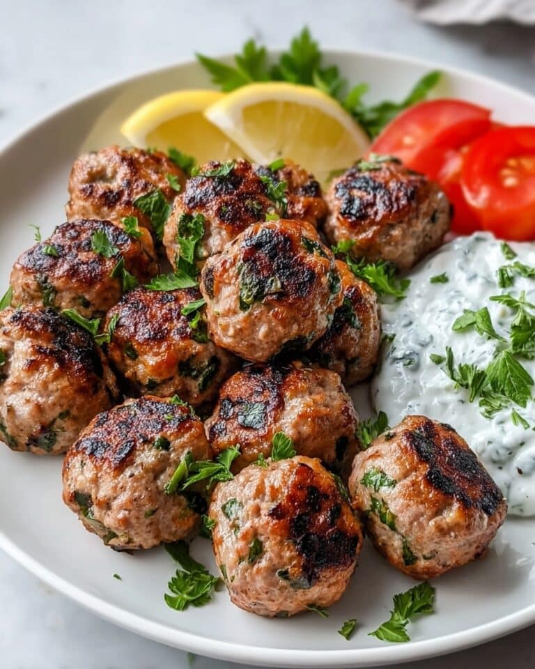Greek Turkey Meatballs with Tzatziki Recipe