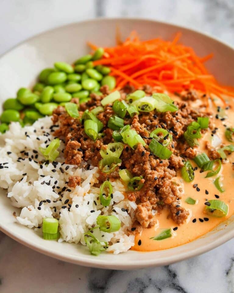 Ground Turkey Rice Bowls with Bang Bang Sauce Recipe