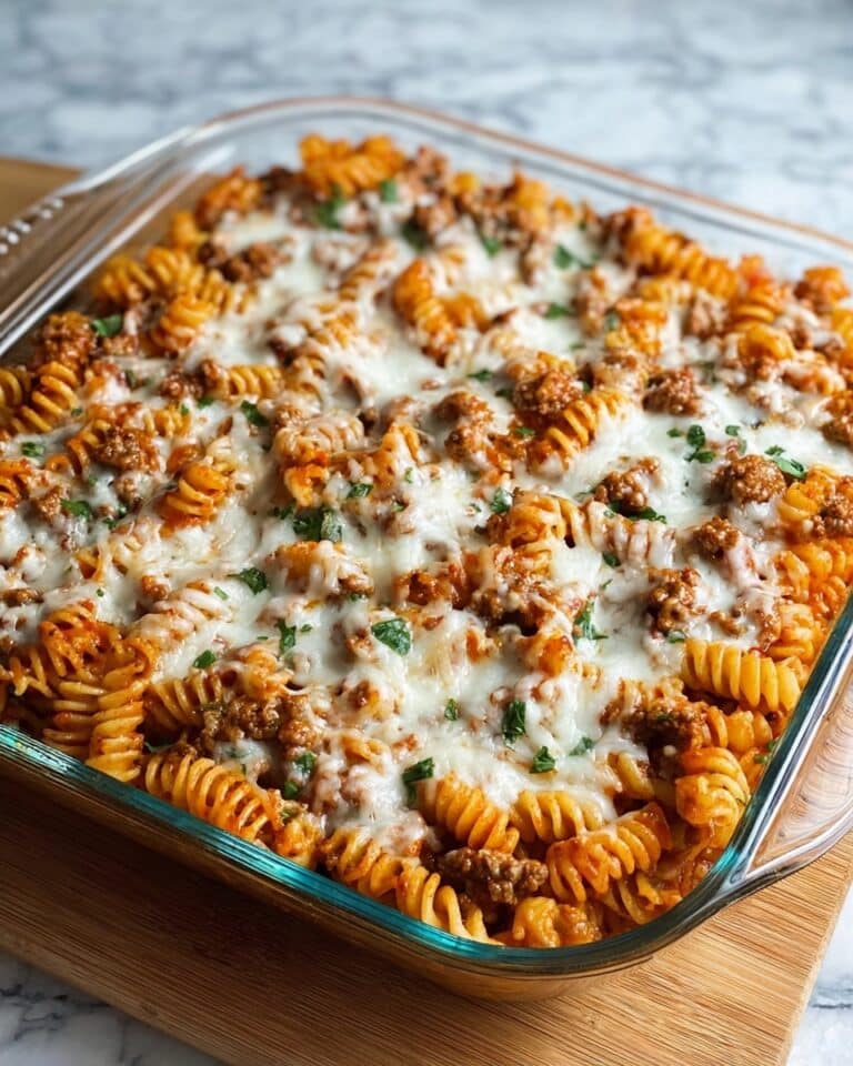 Cottage Cheese Protein Pasta Bake with Ground Beef Recipe