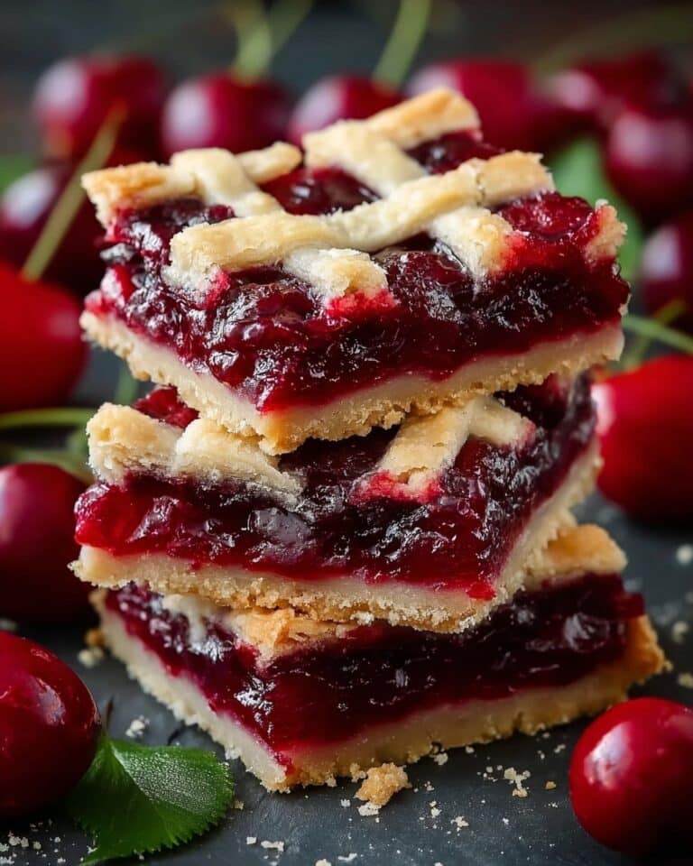 Easy Cherry Pie Bars Recipe