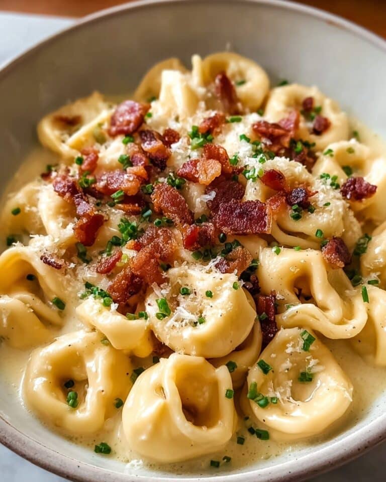 Creamy Tortellini Carbonara Recipe
